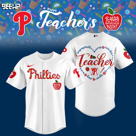 __.Philadelphia Phillies TEACHER APPRECIATION NIGHT Editions Limited 2025 Jersey