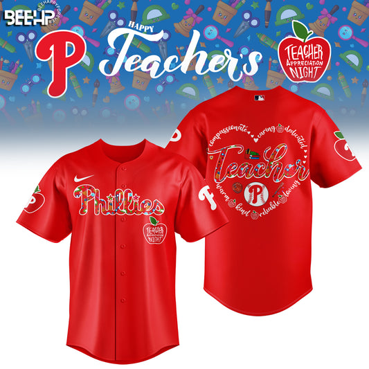 __.Philadelphia Phillies TEACHER APPRECIATION NIGHT Editions Limited 2025 Jersey