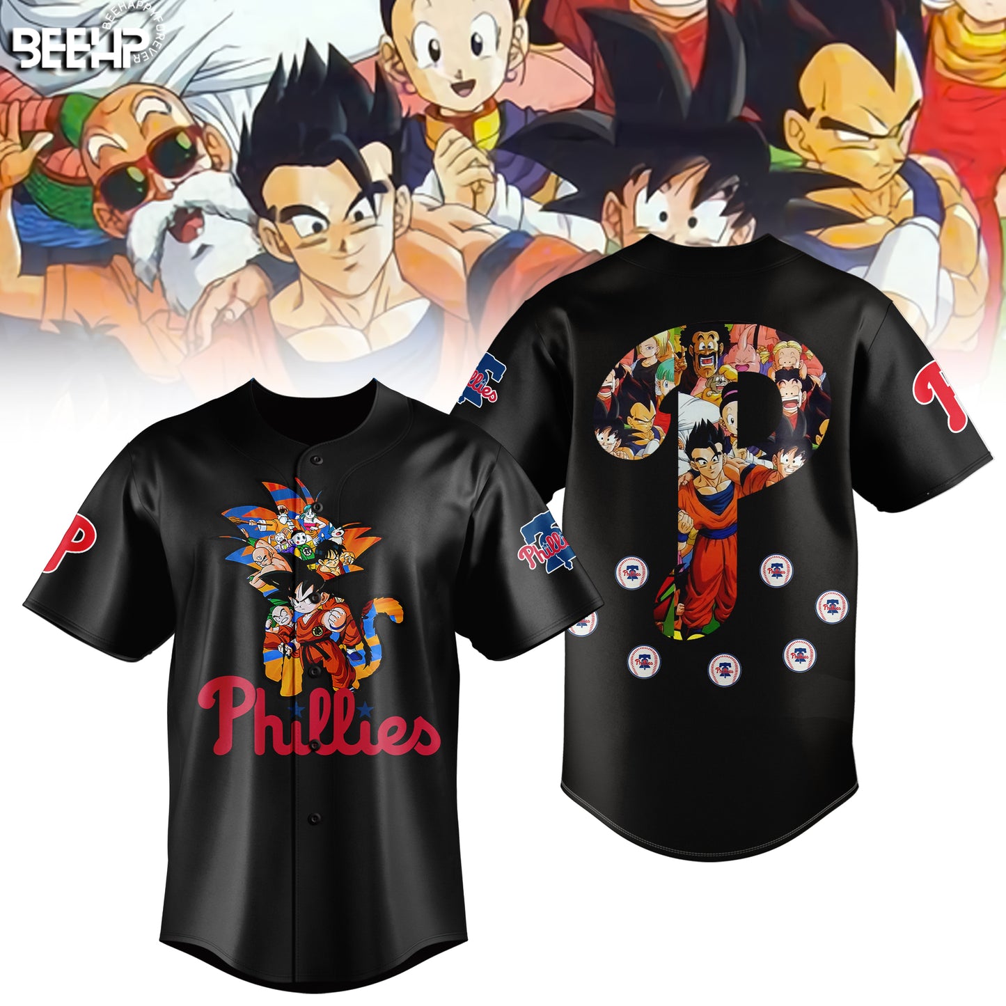 _Philadelphia Phillies Dragon Ball Night Hoodie V1