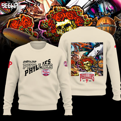 _.Philadelphia Phillies Grateful Dead Night Hoodie V4