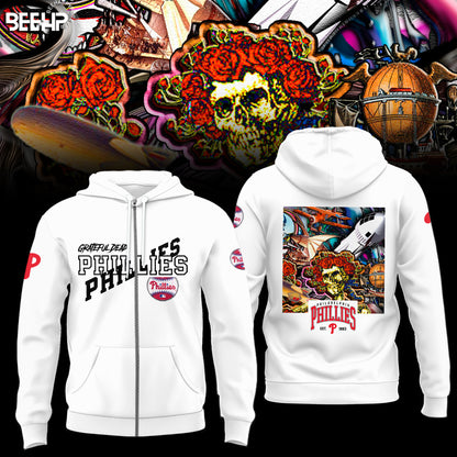 _.Philadelphia Phillies Grateful Dead Night Hoodie V4