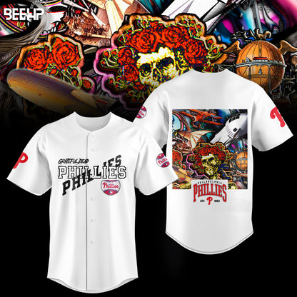 _.Philadelphia Phillies Grateful Dead Night Hoodie V4
