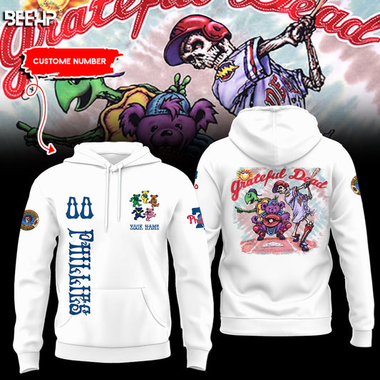 _.Philadelphia Phillies Grateful Dead Night Hoodie