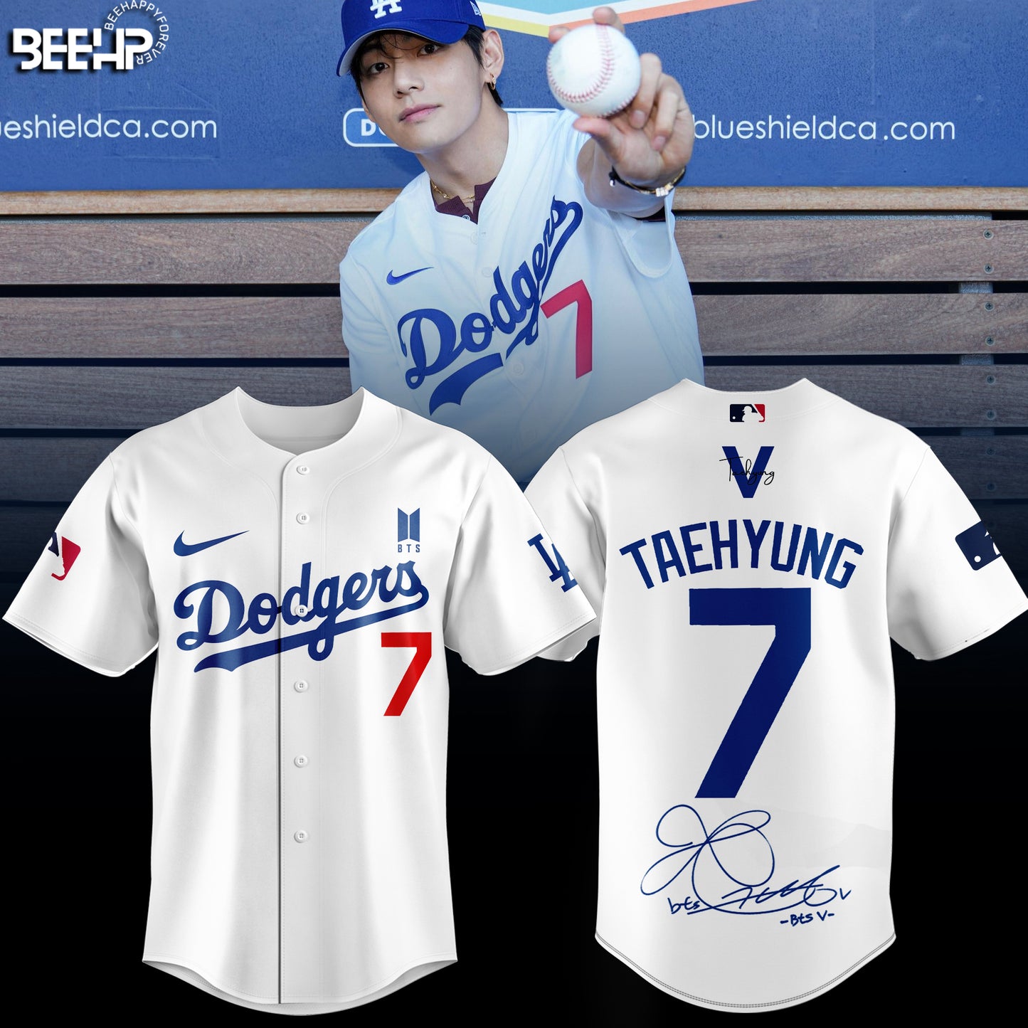 Los Angeles Dodgers x V BTS Limited Edition Jersey v2