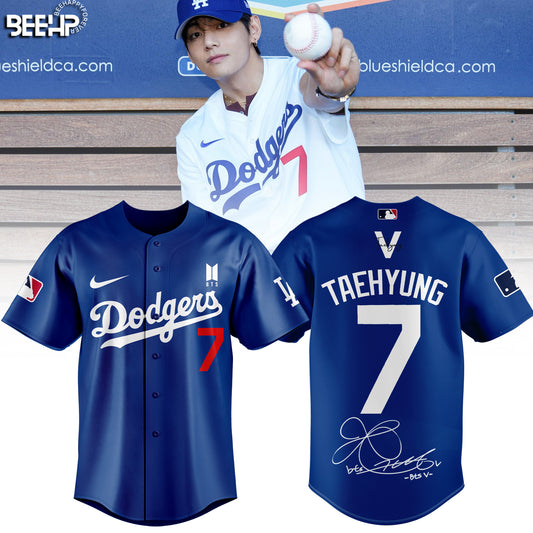 Los Angeles Dodgers x V BTS Limited Edition Jersey Navi v2
