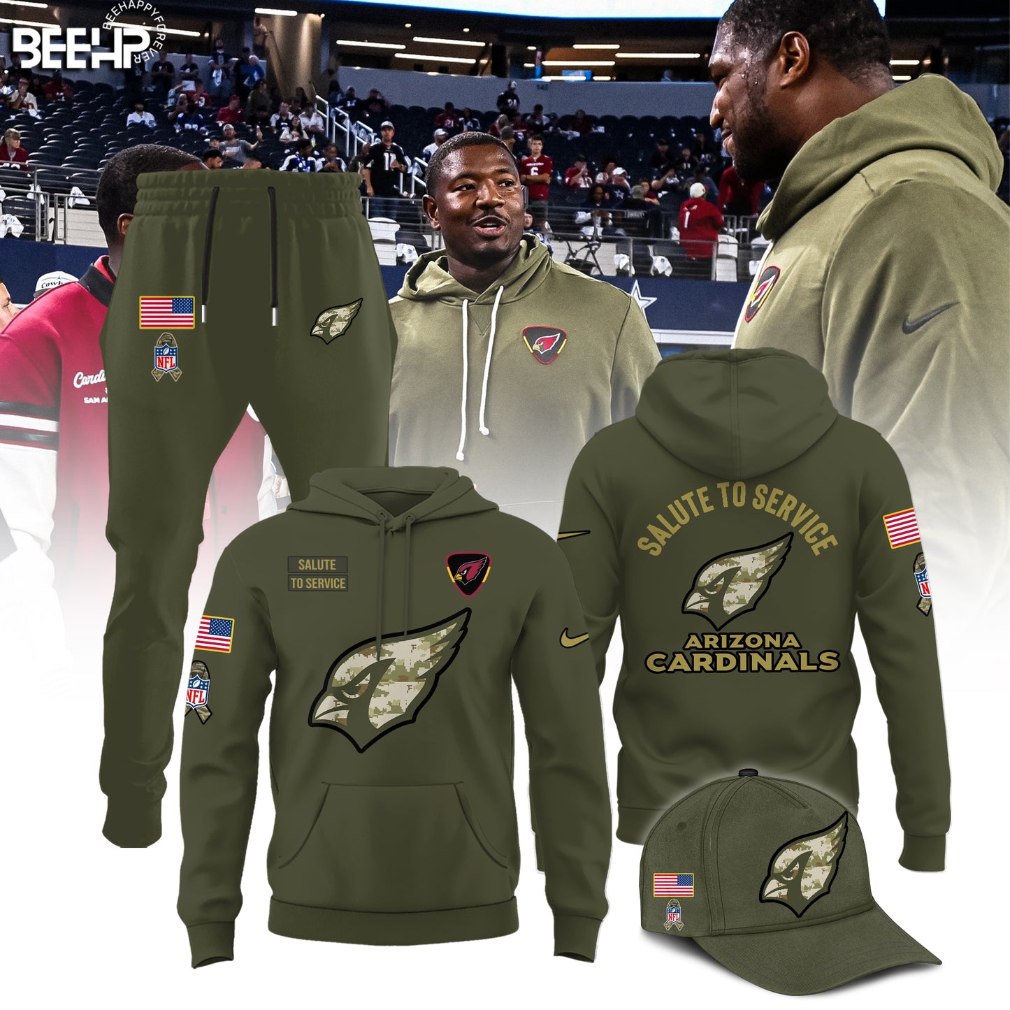 Arizona Cardinals 2025 Salute to Service Limited Edition Hoodie