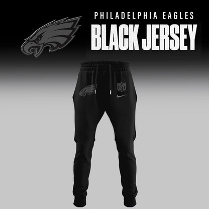 Philadelphia Eagles 2025 Back In Black Limited Edition Quarter Hoodie