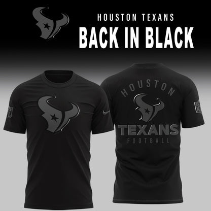 Houston Texans 2025 Back In Black Limited Edition T-Shirt