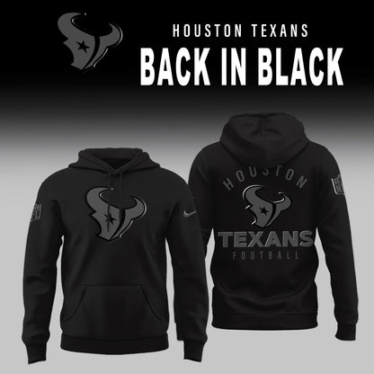 Houston Texans 2025 Back In Black Limited Edition Hoodie