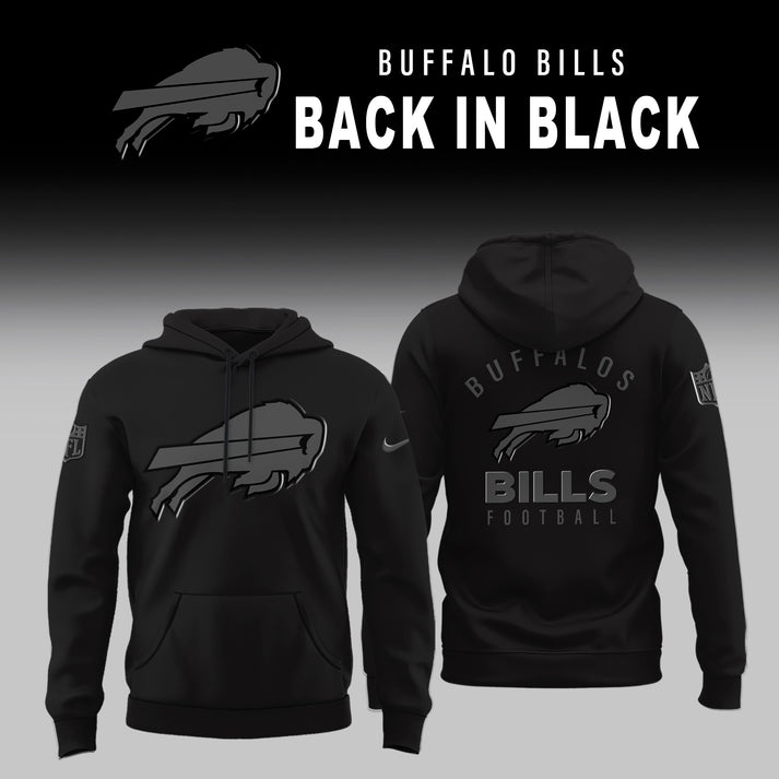 Buffalo Bills 2025 Back In Black Limited Edition Hoodie