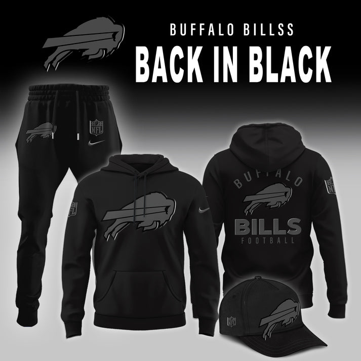 Buffalo Bills 2025 Back In Black Limited Edition Hoodie