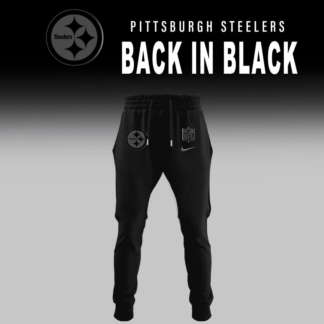 Pittsburgh Steelers ‘Back in Black’ 2025 Hoodie