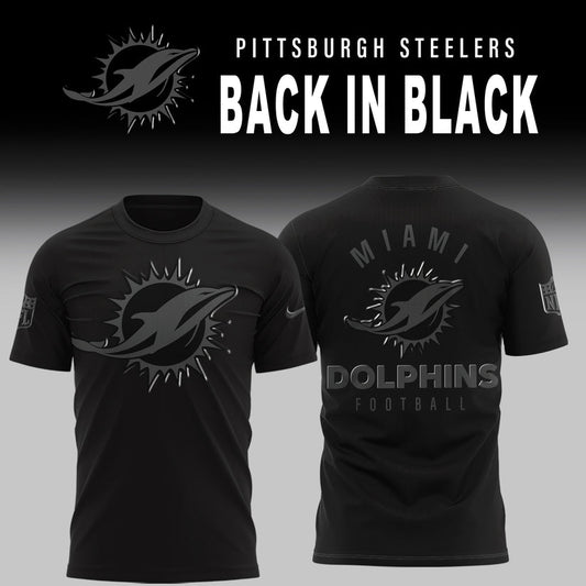 Miami Dolphins BACK IN BLACK 2025 Combo T-Shirt