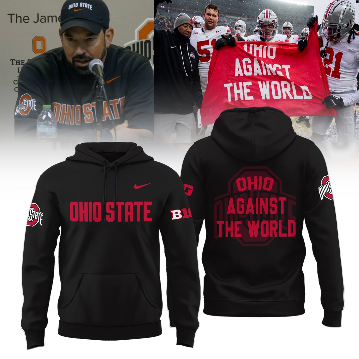 ..Ohio State Buckeyes "Against The World" Limited Edition Hoodie