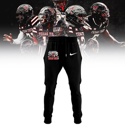 Texas Tech Red Raiders 2025 CHAMPIONS Big12 Football Combo T-shirt