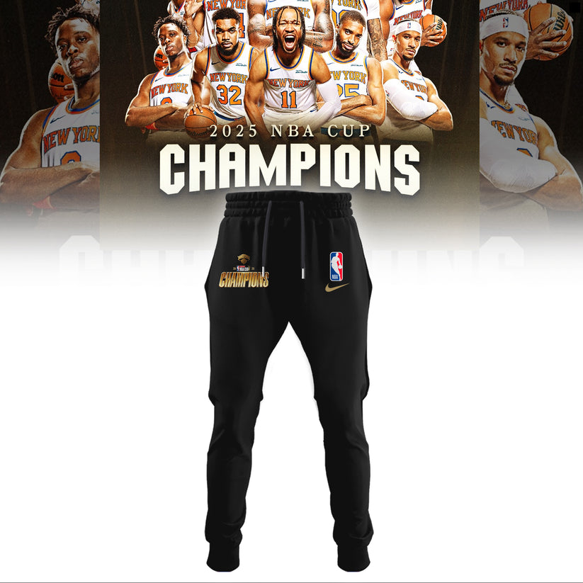New York Knicks 2025 NBA Cup Champions T-Shirt Limited Edition