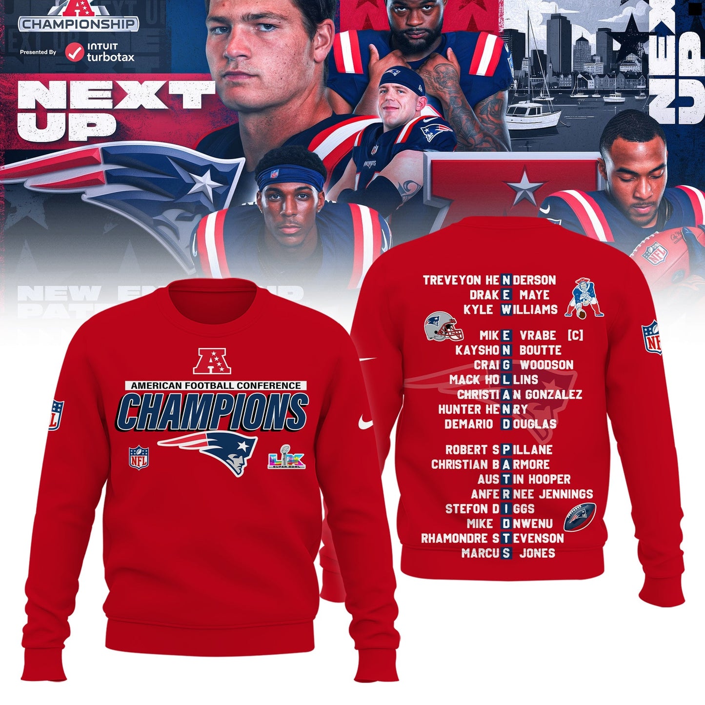 New England Patriots NFC Champions Limited Edition Shirt