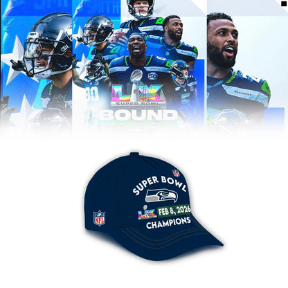 Seattle Seahawks Super Bowl LX Champions Limited Edition T.shirt