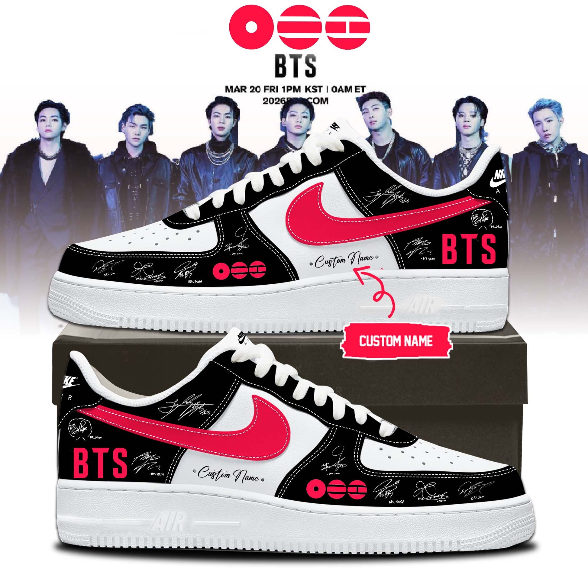 ,,,BTS The 5th Album Release Limited Edition Signature - Shoes 1