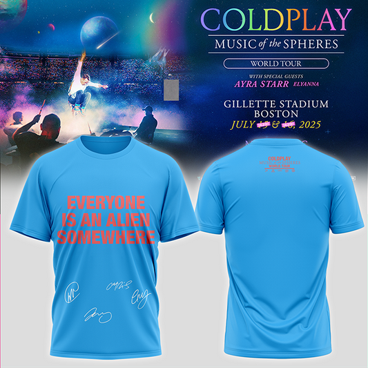 .Coldplay Music of the Spheres World Tour Shirt