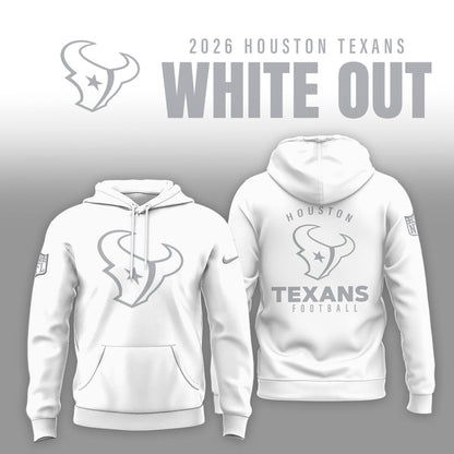 Houston Texans 2026 Winter White Out Combo Hoodie