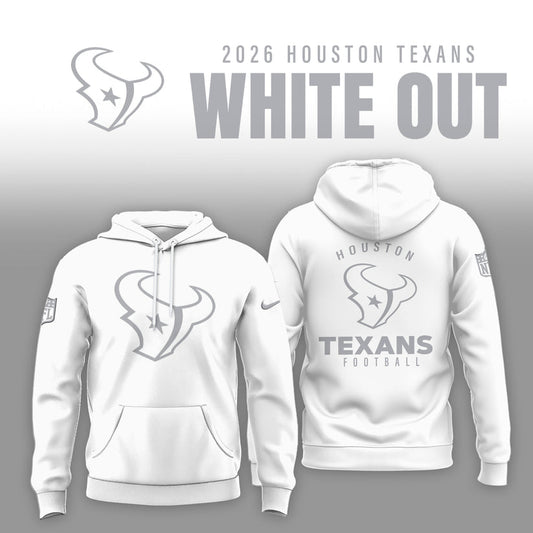 Houston Texans 2026 Winter White Out Combo Hoodie