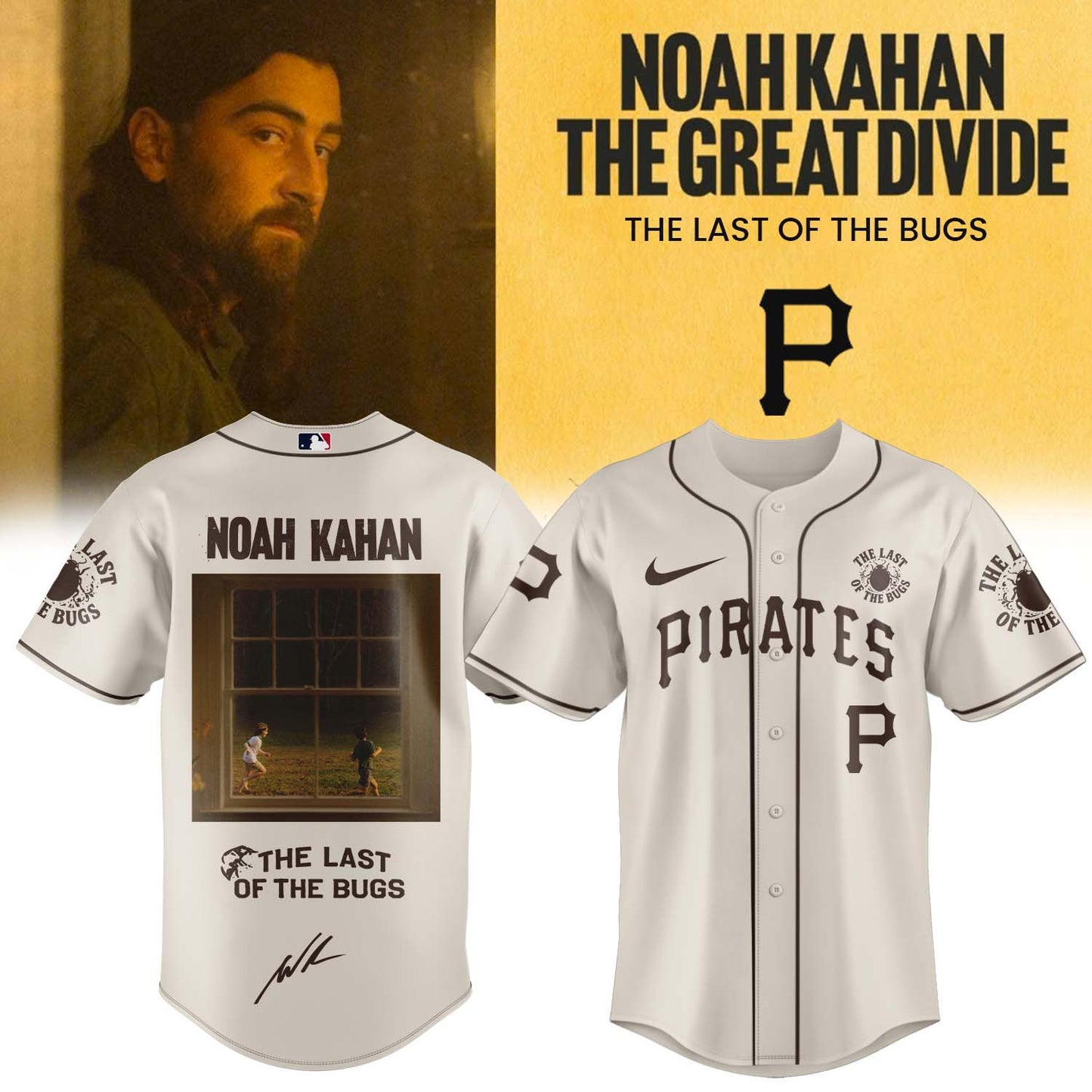 Noah Kahan “The Great Divide: The Last Of The Bugs” Album 2026 Limited Edition Signature – Jersey
