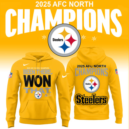 Pittsburgh Steelers 2025 AFC North Division Champions Limited Edition Hoodie v2