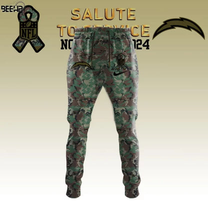 Los Angeles Chargers Camo 2025 Salute to Service Combo