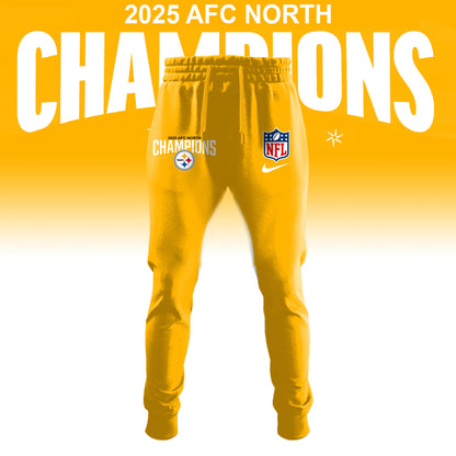 Pittsburgh Steelers 2025 AFC North Division Champions Limited Edition Hoodie v2