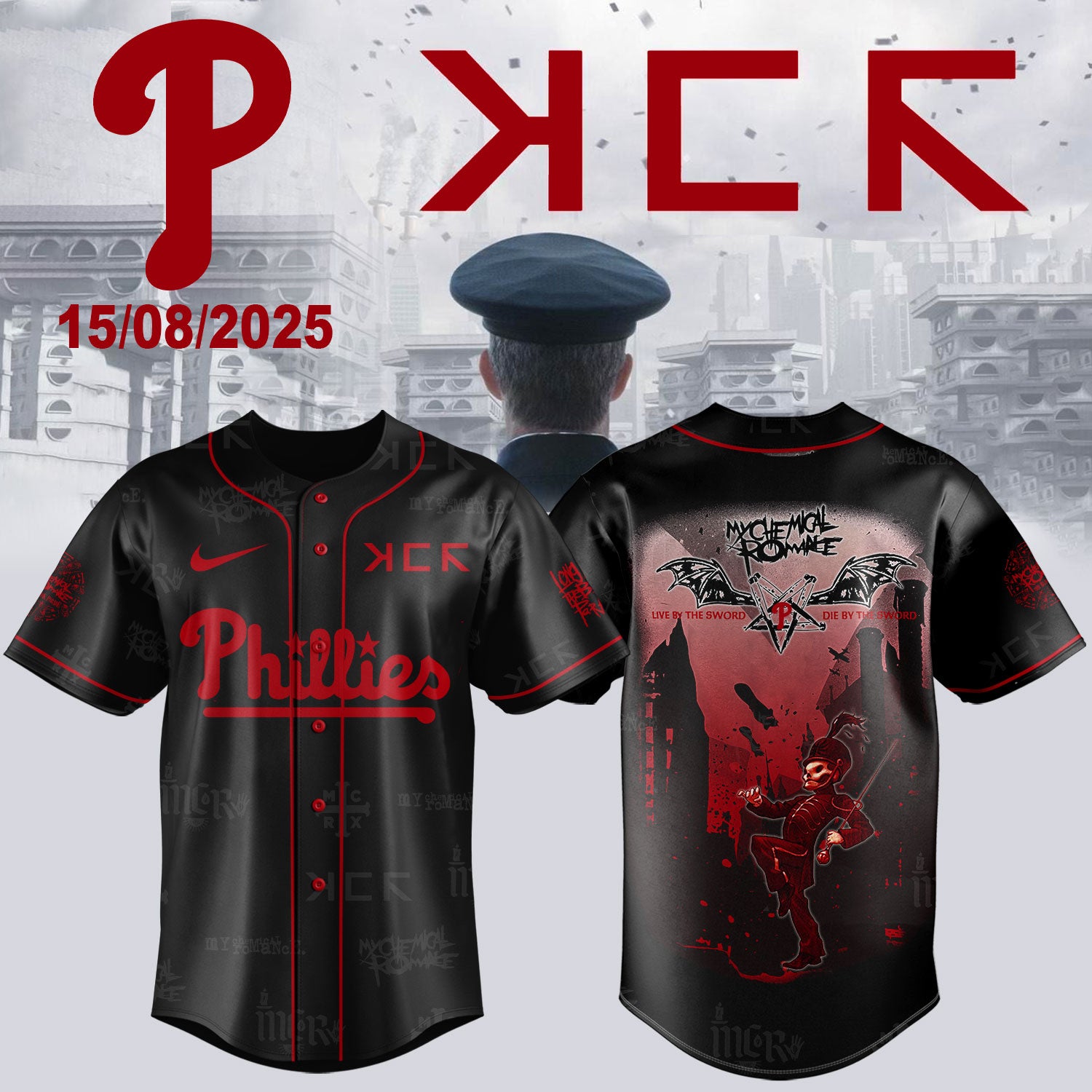 __...Philadelphia Phillies My Chemical Romance Editions Limited 2025 Jersey