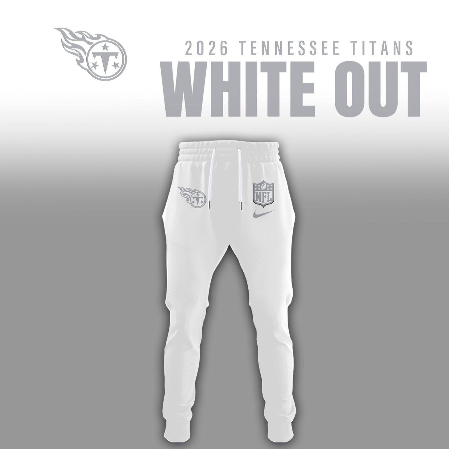 Tennessee Titans 2026 White Out Limited Edition T-Shirt
