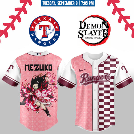 ,,,Texas Rangers _  Limited Edition Demon Slayer Jersey 2025