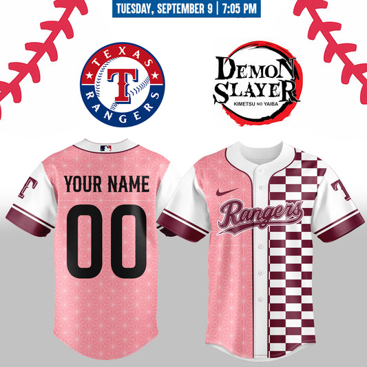 ,,,,Texas Rangers _  Limited Edition Demon Slayer Jersey 2025 (Custom Name &amp; Number)