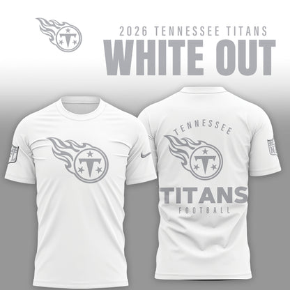 Tennessee Titans 2026 White Out Limited Edition T-Shirt