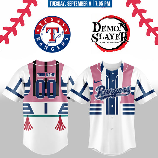 ,,,,Texas Rangers _  Limited Edition Demon Slayer Jersey 2025 (Custom Name &amp; Number)