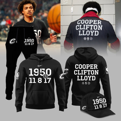 Cleveland Cavaliers 75th Anniversary Cooper Clifton Lloyd Pioneers Limited Edition Hoodie