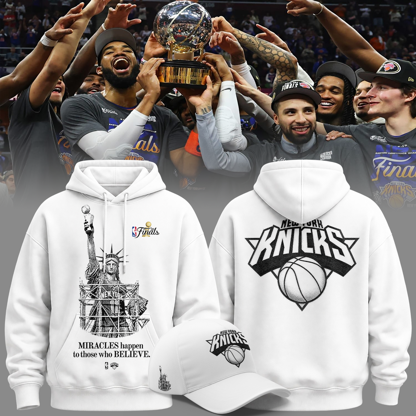 New York Knicks “MIRACLES happen to those who BELIEVE” Hoodie