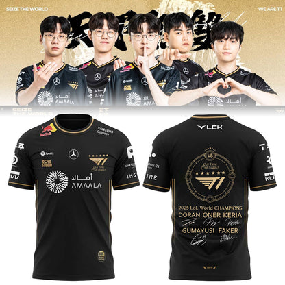 Limited Edition T1 6Time World Champions Combo T-Shirt