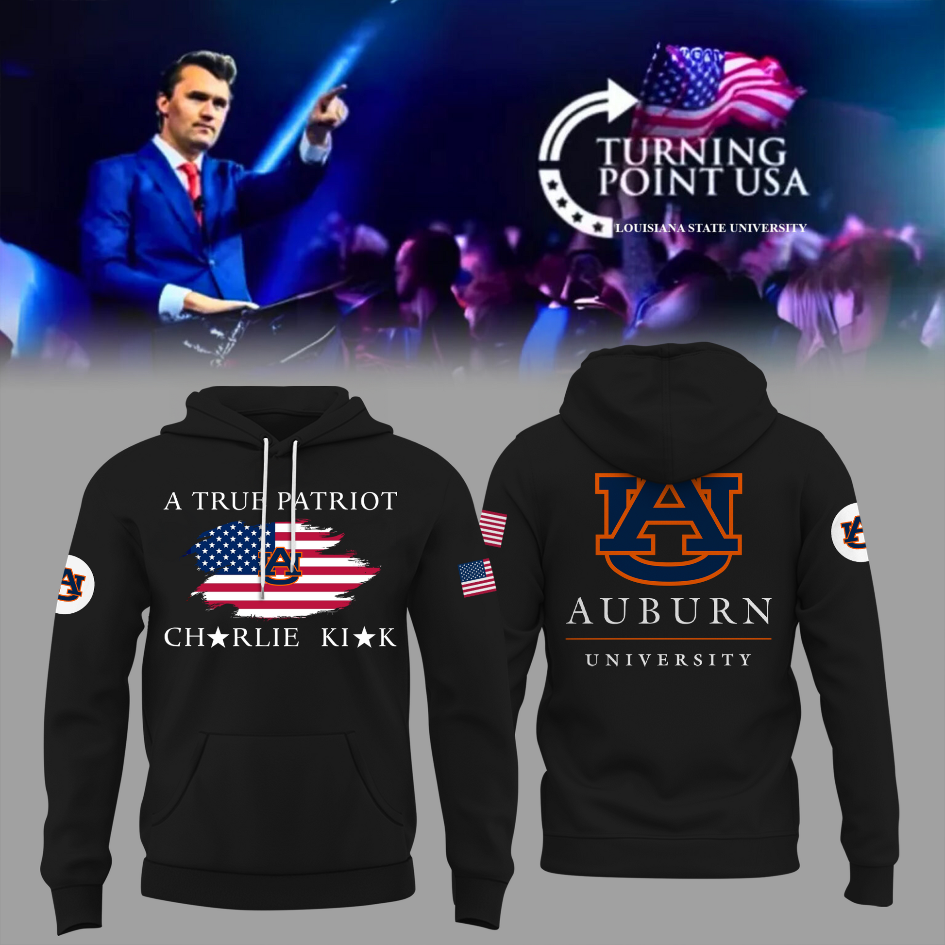 Limited Edition Auburn University x Turning Point USA Hoodie
