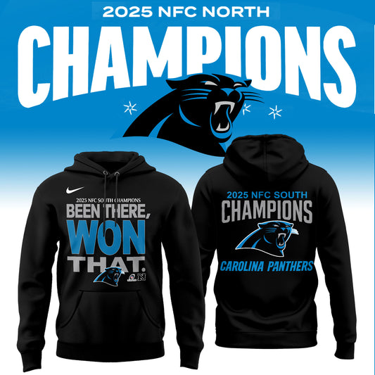 Carolina Panthers 2025 NFC North Division Champions Limited Edition Hoodie