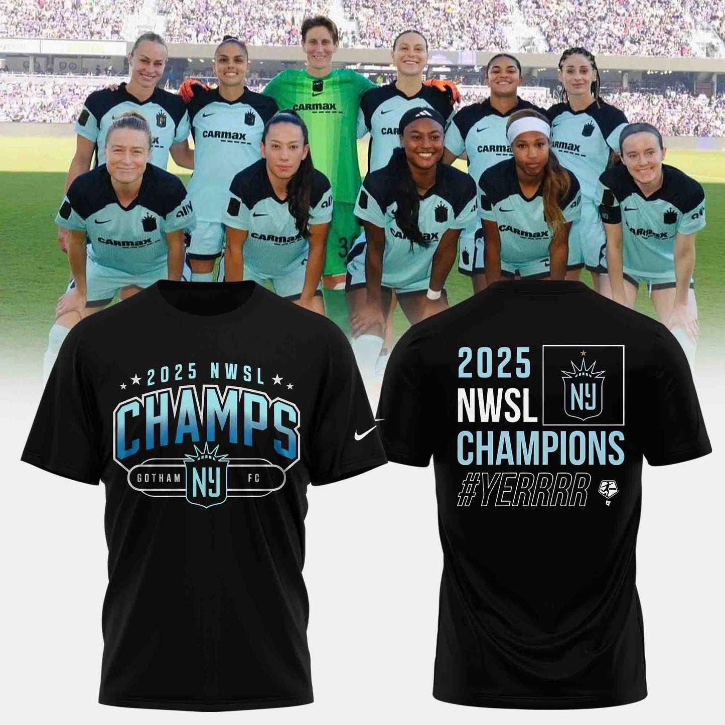 GOTHAM FC – 2025 NWSL CHAMPIONS TEE