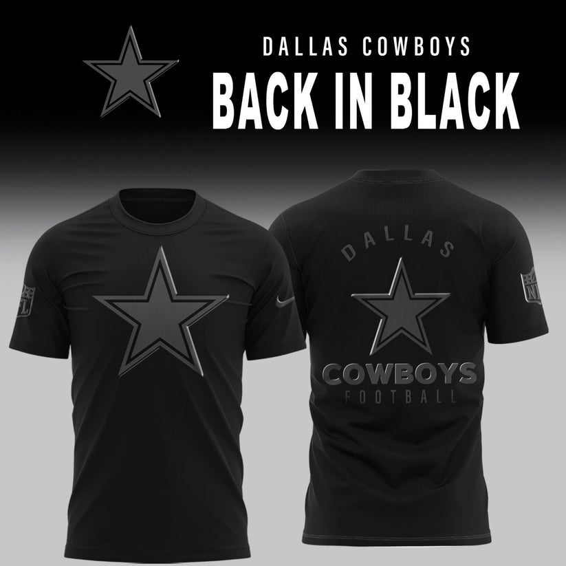 Dallas Cowboys 2025 Back In Black Limited Edition Combo T-Shirt