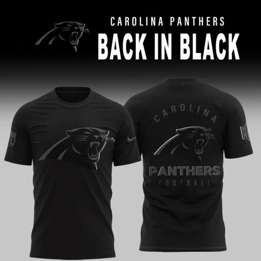 Carolina Panthers 2025 Back In Black Limited Edition T-Shirt