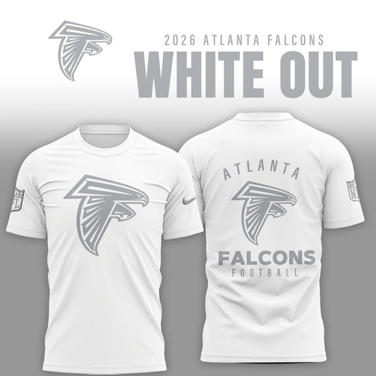 Atlanta Falcons 2025 Winter White Out Combo TShirt