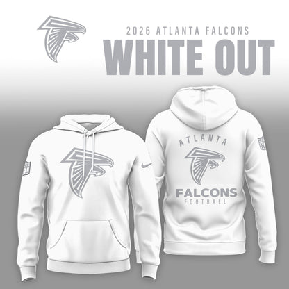 Atlanta Falcons 2025 Winter White Out Combo Hoodie