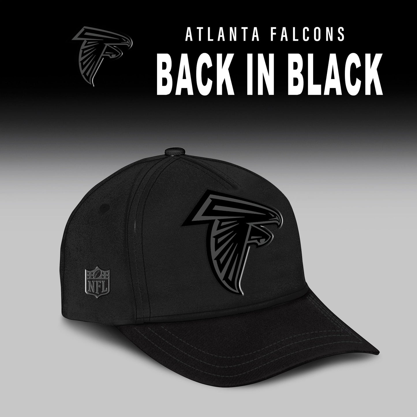 Atlanta Falcons 2025 BACK IN BLACK Combo T-Shirt