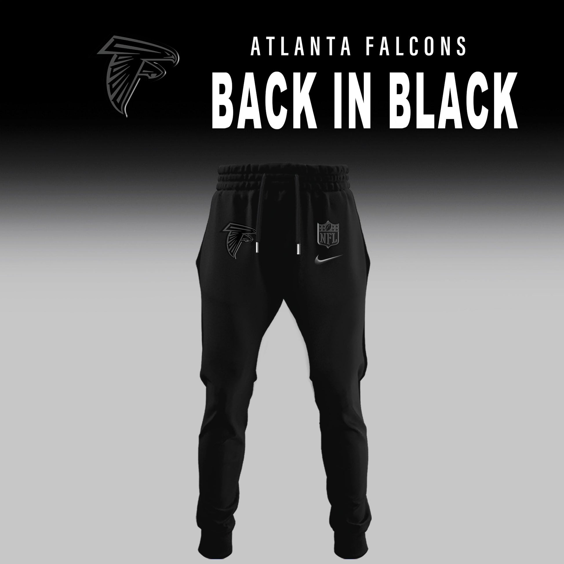 Atlanta Falcons 2025 BACK IN BLACK Combo T-Shirt