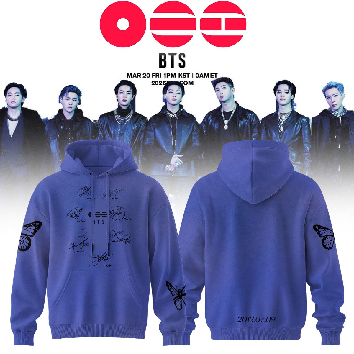 ..BTS The 5th Album Release Limited Edition Signature – Hoodie