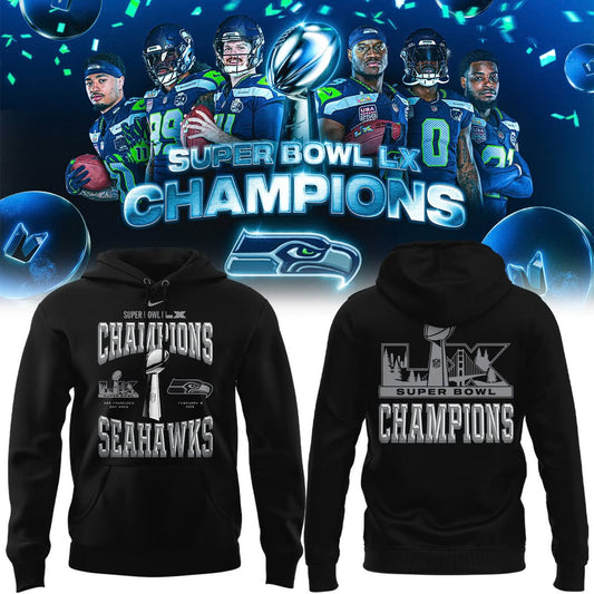 Seattle Seahawks Super Bowl LX Champions Limited Edition Hoodie